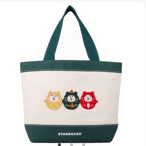2026 Starbucks x Daruma Lunar New Year Tote Bag